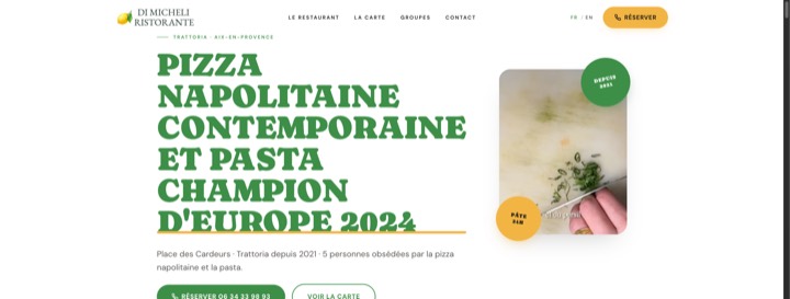 Site de Di Micheli, réalisation Digiflow