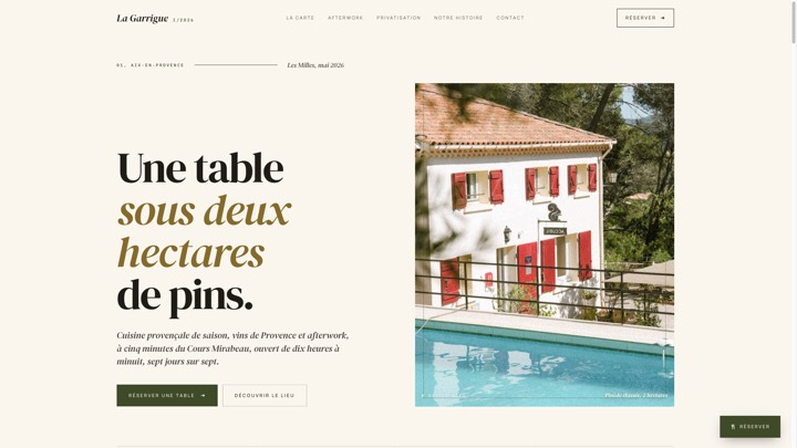 Site de La Guarrigue, réalisation Digiflow