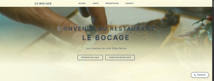 Site de Le Bocage, réalisation Digiflow