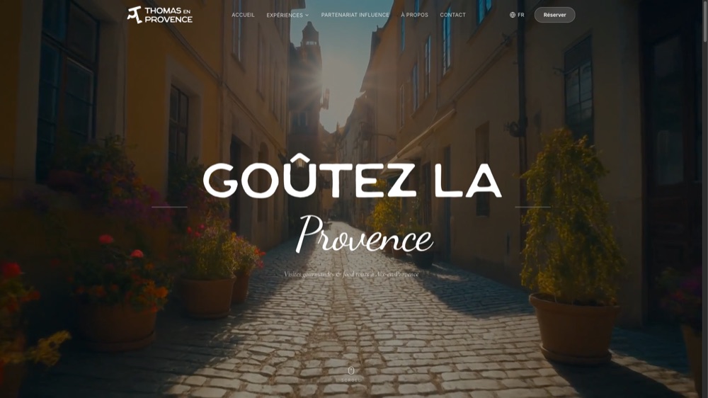 Site de Thomas en Provence, traiteur à Aix-en-Provence, réalisation Digiflow